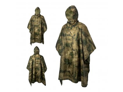 Pončo nepromokavá pláštěnka Rain Poncho US CMG® A-TACS Foliage Green