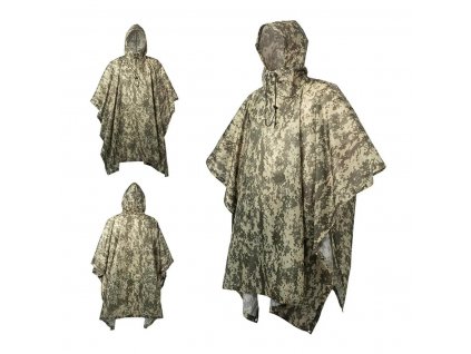 Pončo nepromokavá pláštěnka Rain Poncho US CMG® UCP Digital