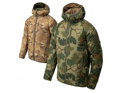 Bunda oboustranná Reversible Wolfhound Hoodie Jacket® Helikon-Tex® Mitchell Camo Leaf / Clouds