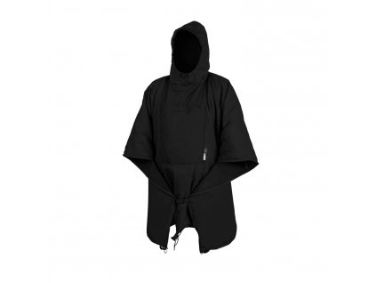 Pončo termo SWAGMAN ROLL PONCHO Black Helikon-Tex® PO-SMR-NL-01