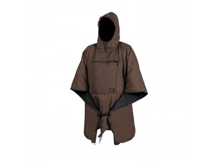 Pončo termo SWAGMAN ROLL PONCHO Earth Brown Helikon-Tex® PO-SMR-NL-0A