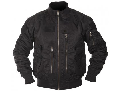 Bunda pilotní černá US Tactical Flight Jacket Mil-Tec® Black