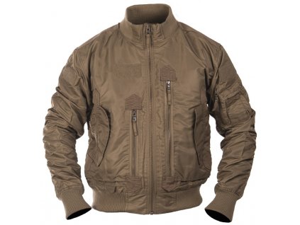 Bunda pilotní hnědá US Tactical Flight Jacket Mil-Tec® Dark Coyote