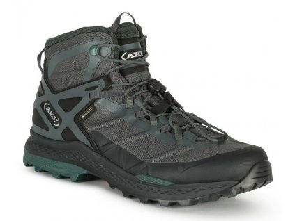 AKU® trekingové outdoor boty s membránou Gore-Tex® ROCKET MID GTX GREY/GREEN