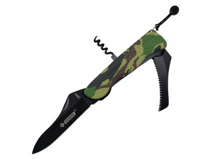 Nůž multifunkční kapesní zavírák s pilkou a vývrtkou KANDAR® N-617