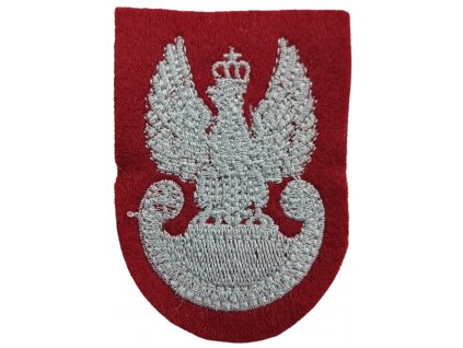 Nášivka na baret pozemních sil červená Orel Wz.93 Polsko WP originál