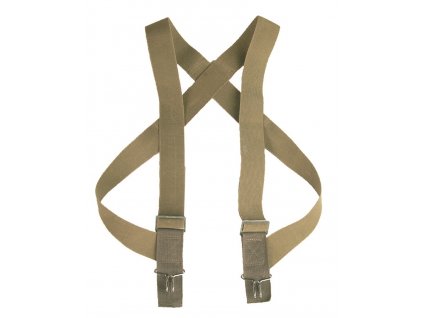 Šle elastické kšandy s háčky hnědé model US M-1950 Suspenders Coyote Mil-Tec® 13189005