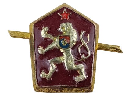 Odznak na čepici LEV s hvězdou barevný smaltovaný ČSLA originál