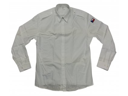 Košile bílá 2012 s nárameníky dlouhý rukáv AČR originál