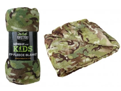 Dětská deka maskovací přikrývka BTP MultiCam Fleece mikrovlákno 150x100 cm Kombat® Tactical