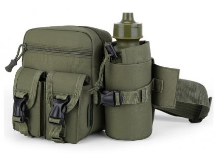 Taška do pasu ledvinka s lahví zelená Pioneer Olive Green Kombat® Tactical