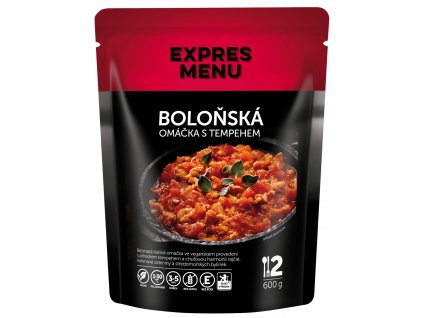 Boloňská omáčka s tempehem (2 porce 600g) EXPRES MENU