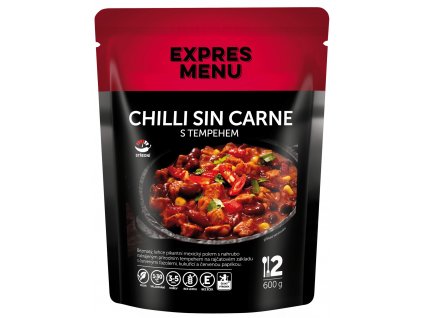 Chilli sin carne s tempehem (2 porce 600g) EXPRES MENU