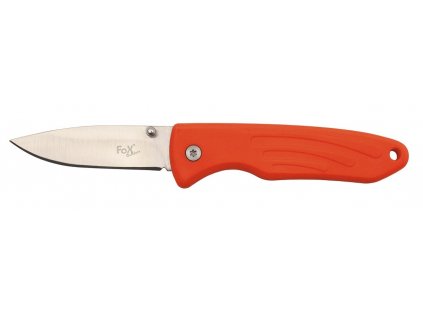 Nůž kapesní zavírací s pogumovanou rukojetí oranžový TPR Jack Knife Orange FoX® Outdoor 45751K