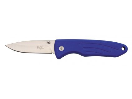 Nůž kapesní zavírací s pogumovanou rukojetí modrý TPR Jack Knife Blue FoX® Outdoor 45751G