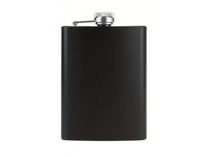 Likérka (pleskačka, placatice, placatka) 8oz. (240ml) nerez černá