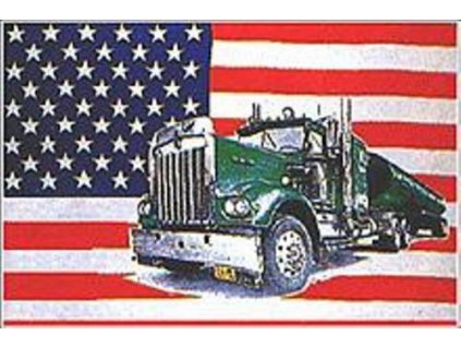 Vlajka USA kamion 90x150cm č.76