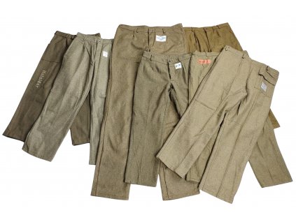 Kalhoty pracovní vlněné svářečské Itálie originál použité