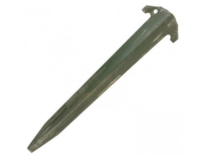 Stanový kolík 30 cm hliníkový kotvící hák zelený US originál použitý