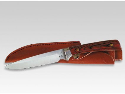 Lovecký nůž s koženým pouzdrem Linder 442011
