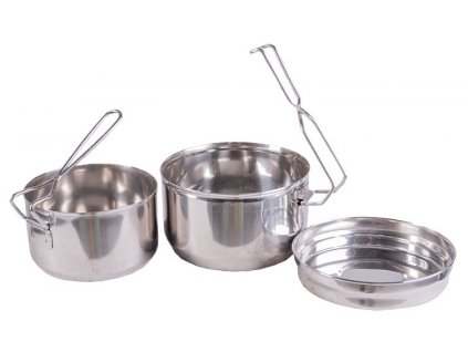 Ešus třídílný nerezový CZ Stainless Steel Mess Kit 3-Piece Mil-Tec® 91464260