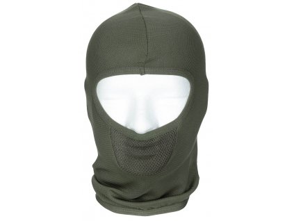 Kukla letní zelená se síťovinou Balaclava Tactical 1 Hole OD Green MFH® 10897B