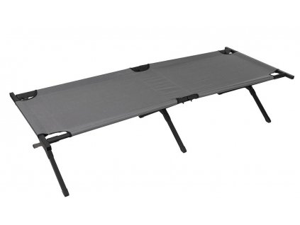 Polní lehátko skládací vojenské lůžko šedé Single Camp Bed Anthracite