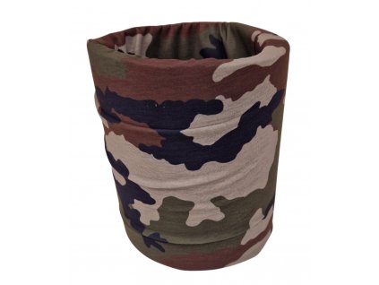 Nákrčník multifunkční šátek antibakteriální CCE (Camouflage Central-Europe) Francie Petreq®