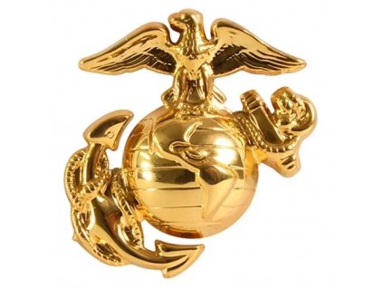 Odznak čepicový zlatý US Army United States Marine Corps USMC