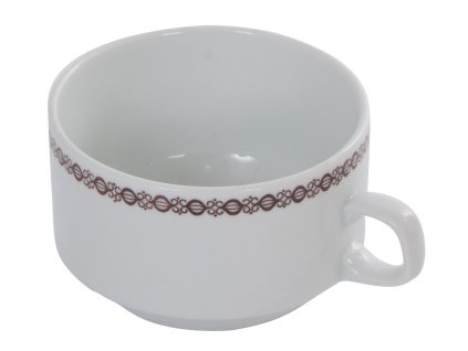 Šálek na polévku 250ml zdobený porcelán Colditz GDR NVA originál