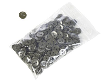 Knoflík BW plastový 13mm olivový Oliv RAL 7013 Bundeswehr originál