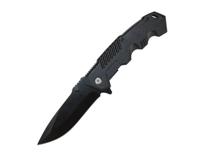 Kapesní nůž poloautomatický černý CMG® Folding Knife Black FK1-L