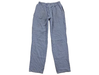 Kuchařské kalhoty kostkované modré Velká Británie originál použité