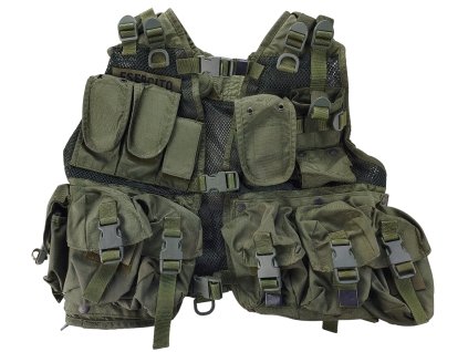 Taktická bojová vesta model 2004 zelená Itálie originál použitá