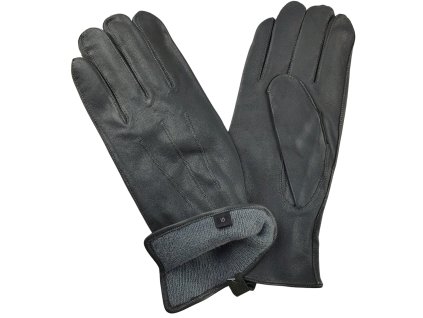 Rukavice BW kožené s podšívkou vycházkové šedé Bundeswehr originál zánovní
