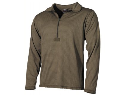 Triko funkční se zipem zelené US GEN III ECWCS Level II MFH® Professional 11401B