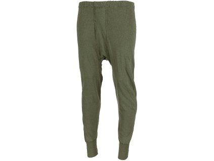 Spodky BW zimní termo podvlékací zelené bavlněné Bundeswehr originál použité