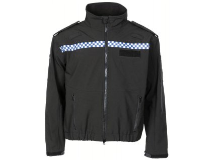 Bunda policejní nepromokavá černá Softshell Fleece Termo Jacket Velká Británie originál použitá