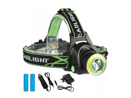 Svítilna čelovka Genetic 1247 CREE XM-L T6 ZOOM s nabíječkou