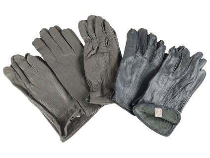 Rukavice BW kožené vycházkové šedé Bundeswehr originál použité