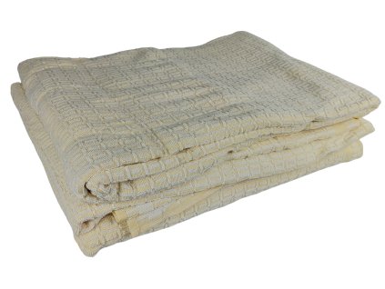 Deka froté 235x170cm žlutá 100% bavlna Holandsko originál použitá