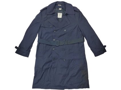 Trenčkot dvouřadý nepromokavý plášť s vložkou modrý Coat All Weather USAF originál