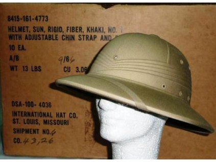 Helma tropická (klobouk, přilba) US ARMY Vietnam originál