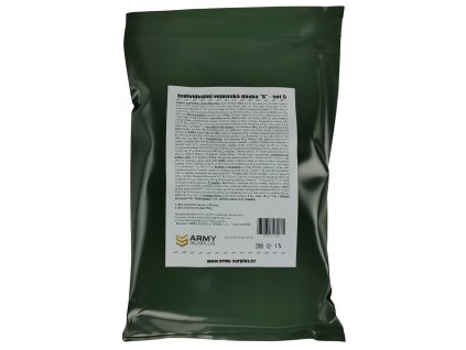 Individuální vojenská dávka "S" - set 5. (Anglický guláš-šunka,vepřová paštika) balíček suchých potravin na cesty MRE ARPOL®