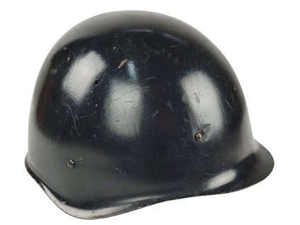 Helma hasičská ocelová přilba vz.53 (starší typ vložky) černá ČSLA originál