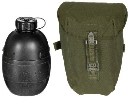 Polní láhev souprava čutora s obalem zelená OD/OG Velká Británie originál použitá