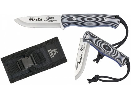 Nůž zavírací ALASKA Bushcraft hladké ostří s pouzdrem RUI/K25® 18793