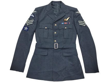 Sako seržanta vycházkové modré Instruktor seskoku padákem No.1 Dress RAF Royal Air Force Velká Británie originál