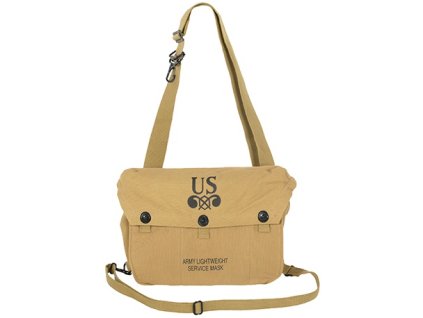 Taška na masku US WW2 Gas Mask Bag Canvas Khaki 8FIELDS® WWII Repro