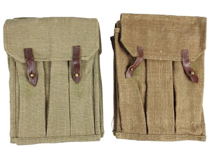 Pouzdro na 3 zásobníky pro sovětský samopal Sudajeva PPS-43 WWII SSSR Rusko originál